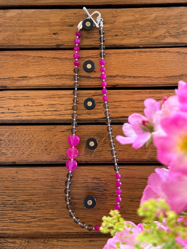 SUNSET BLUSH GEMSTONE NECKLACE