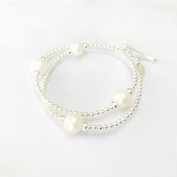 Large Pearl Wrap Bracelet