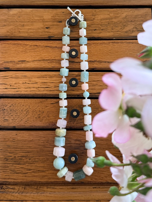 SEA FOAM GEMSTONE NECKLACE