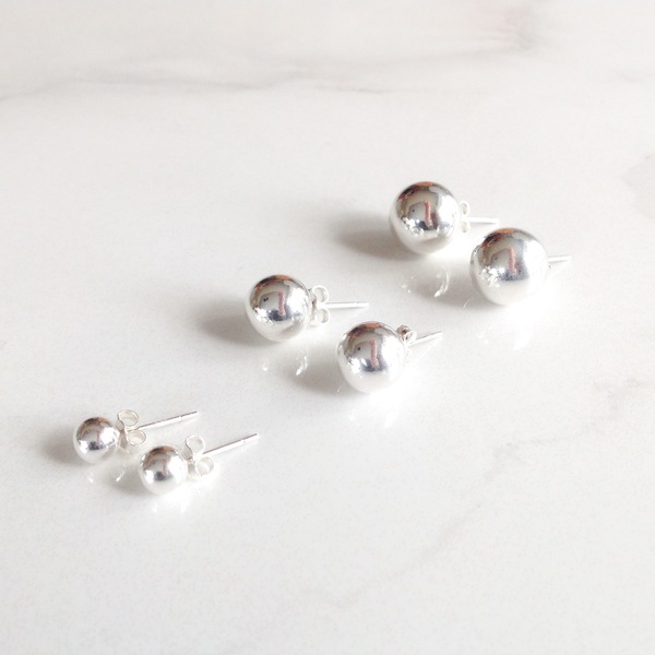 Silver Stud Set Of Three