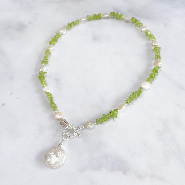 Peridot & Pearls ‘One of a Kind’ Necklace