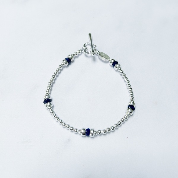 Sterling silver deals lapis bracelet