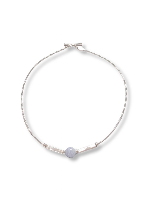 CELESTIAL AGATE ORB NECKLACE