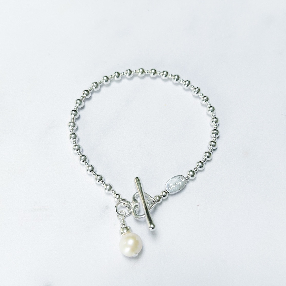 Mini Orb Drop Pearl Bracelet