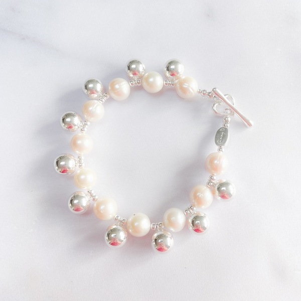 Pearl Double Bobble Bracelet