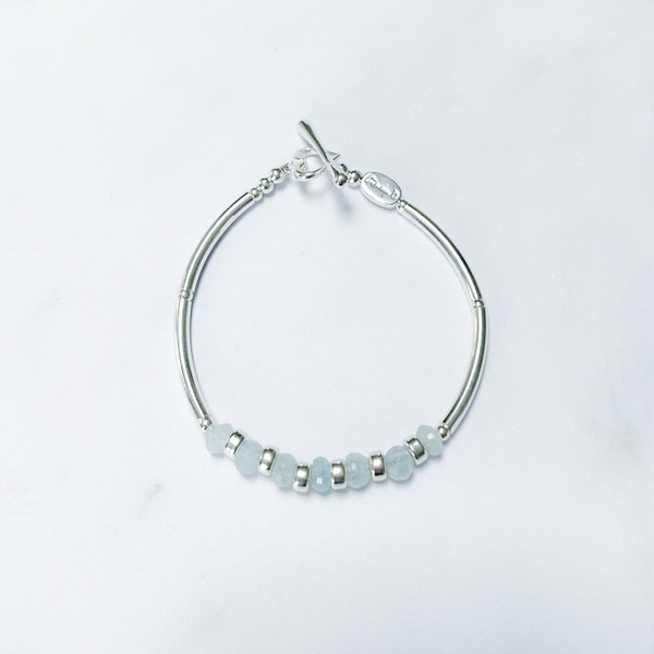 Aquamarine Curve Bracelet