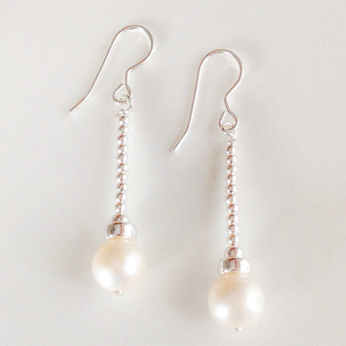 Freshwater Pearl Long Drop Earrings