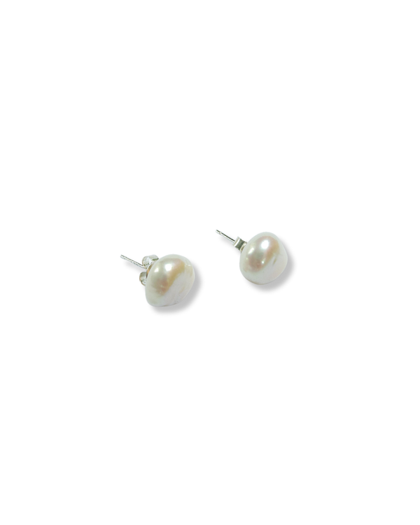 RADIANT BAROQUE PEARL STUDS