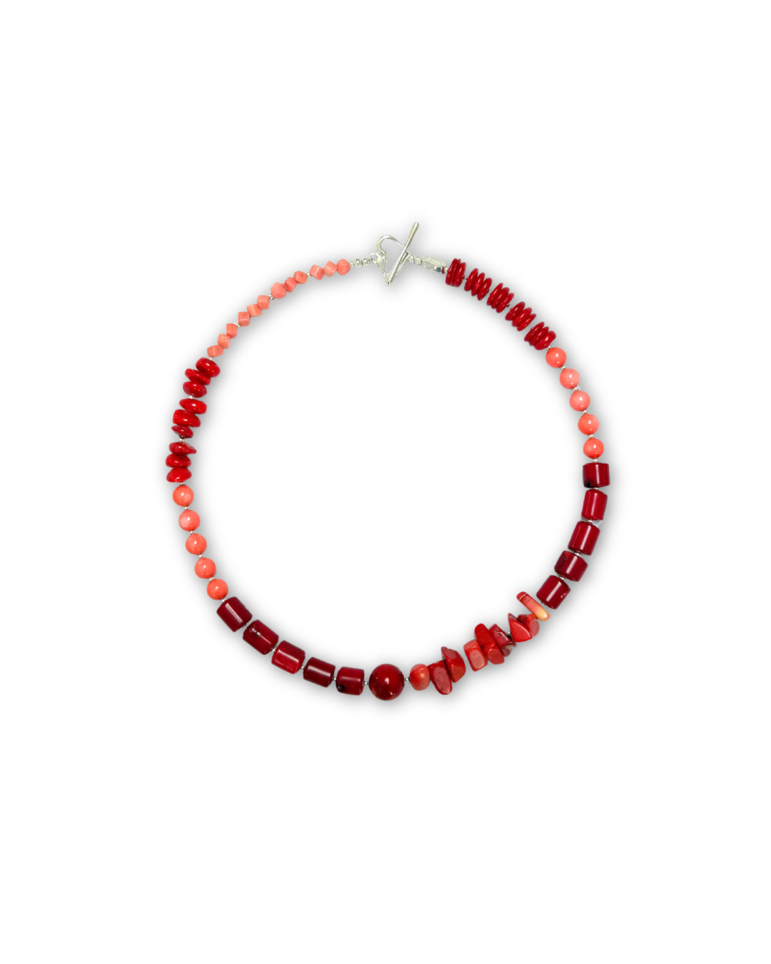 CORAL & RED SEA BAMBOO NECKLACE